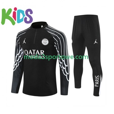 Paris Saint-Germain Dziecięcy Komplet Bluzy Treningowe Czarny 2025/26